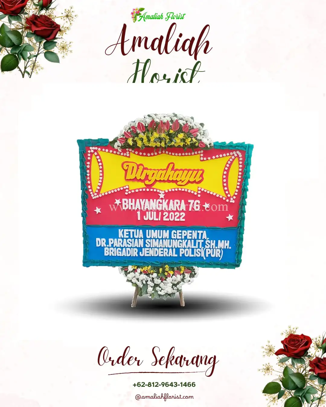 Papan Bunga HUT Ulang Tahun Silimo